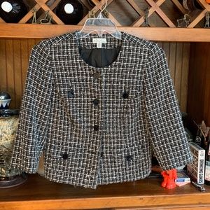 Kim Rogers petite tweed cropped jacket . Never worn‎